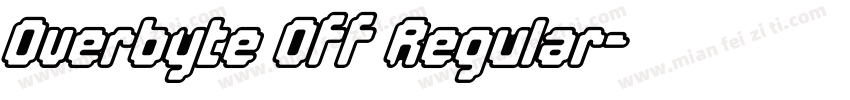 Overbyte Off Regular字体转换